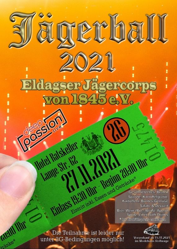 Jägerball 2021 fällt aus!