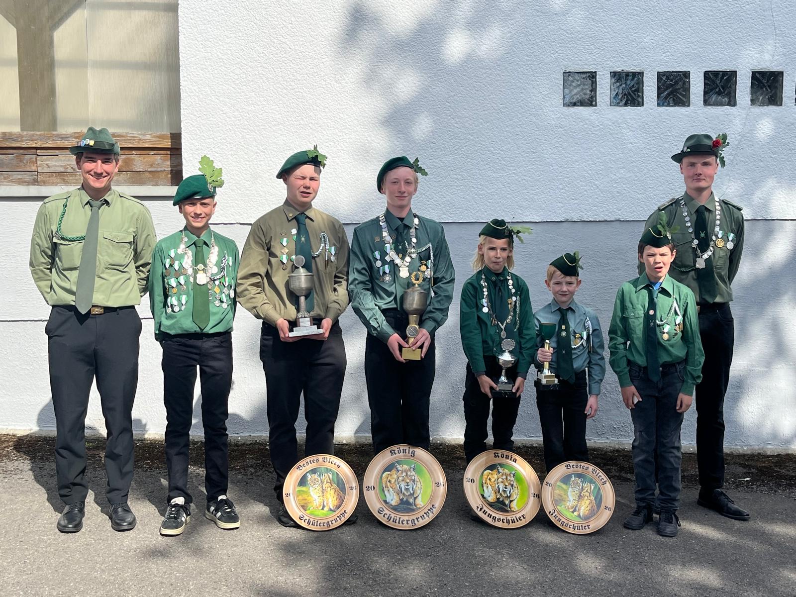 Schülerkönige der Jäger-Jungschützen ermittelt.